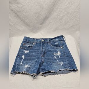 American Eagle Next Level stretch Hi-Rise Shortie- Denim shorts size 4 Women’s